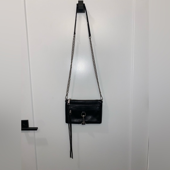 Rebecca Minkoff MAC Black Leather Crossbody - Picture 1 of 3